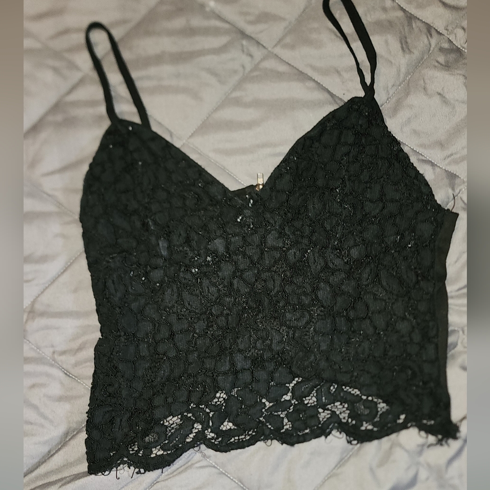 Lace crop top